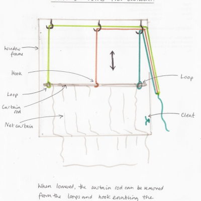 NET CURTAIN DRAWING